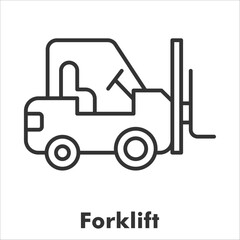Forklift Outline Icon