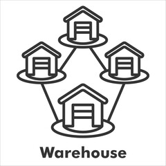 Warehouse Outline Icon