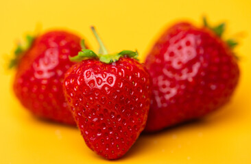 strawberries close up