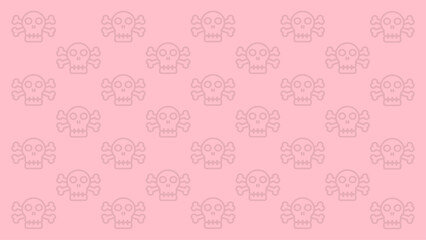 Skull and Crossbones Pattern Backgrounds