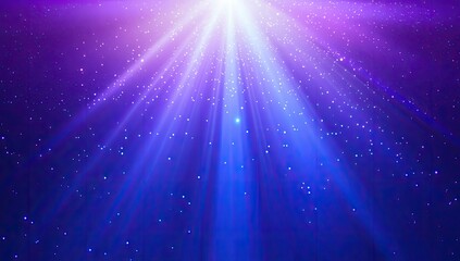 Fototapeta premium Abstract blue and purple background with blurred light rays, gradient from dark to bright color.
