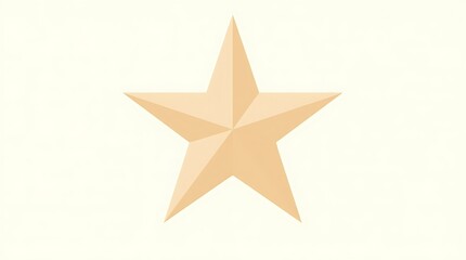 Obraz premium Basic star graphic: Simple, flat vector illustration suitable as an icon or graphic element.