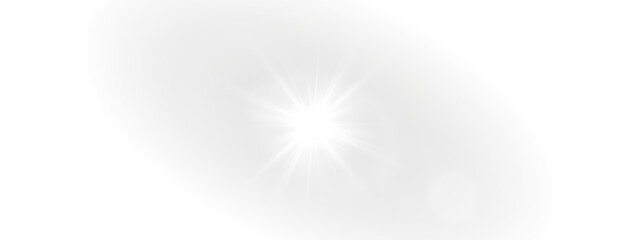 Abstract vector light burst. Sparkle spotlight with neon glow, transparent ray, and shiny...