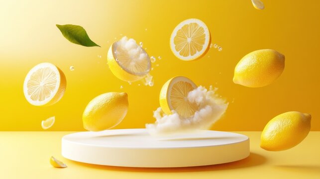 Fresh Lemons in Motion