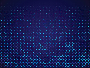 High resolution Radiant halftone square dot textured background featuring classical colourful vibrant blue styles vectors. Perfect for comics, pop art, digital designs and retro themed project.