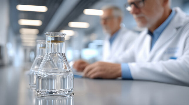 senior scientist experiment in the lab - Powered by Adobe