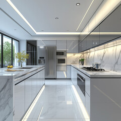 modern kitchen interior