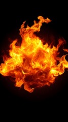 Fototapeta premium Fiery explosion, dark background, energy, design