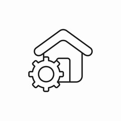 house configuration icon sign vector