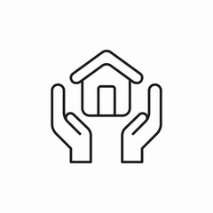 insurance real estate icon sign vector