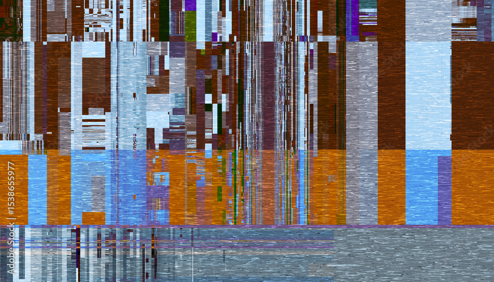 Poster abstract creative glitch overlay texture. geometric pixel pattern of a digital glitch on transparent
