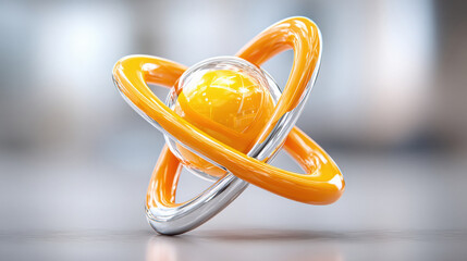 beautiful abstract background with Atomic Structure: A pattern representing the structure of an atom, soft flow