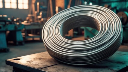 Detailed view of zinc COATED STEEL PLATE COIL.