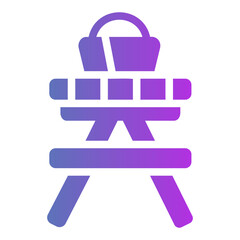 picnic table Gradient icon