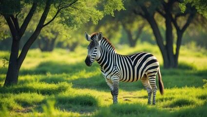 Enttebbe, Johnston Rd, Uganda, - 08.24.21 A zebra at the Uganda Wildlife Conservation Education Center