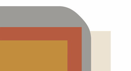 Modern Abstract Curved Blocks