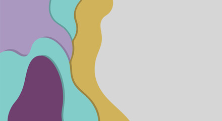 Colorful Abstract Wavy Layers