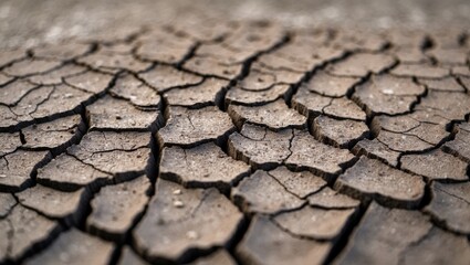 Background depicting dry cracked earth's plight