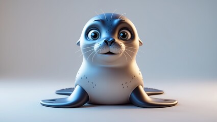 Flat Cartoon Seal Collection Displayed