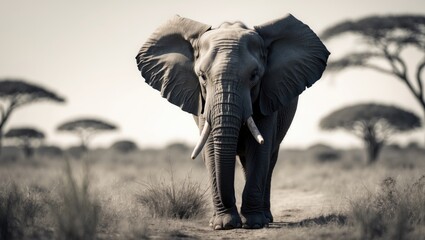 Elephants, the calm giants of the natural world