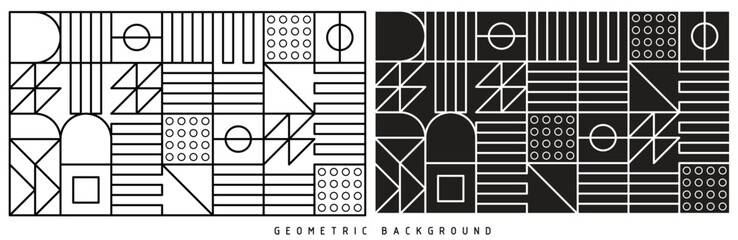 Poster geometric simple background vector illustration.
