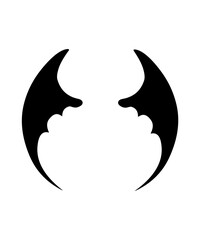 dragon wing silhouette -