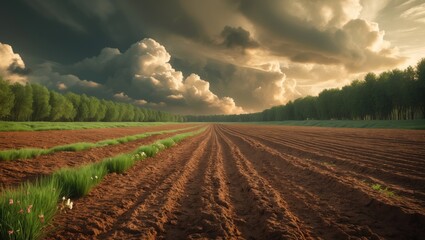 Cultivate fertile land for future harvests. Ready the soil to ensure successful crop growth. Plant the seeds of success in this well-prepared field.