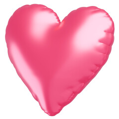 3D画像_ハートの風船_ピンク