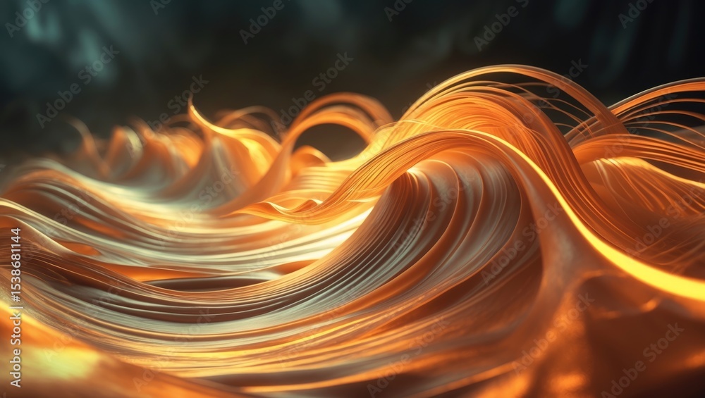 Fototapete Fire abstract composition showcasing dynamic and vibrant visual elements.