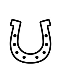 Horseshoe Outline Icon 