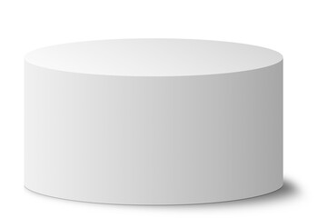 Podium on a transparent background. Platform for product presentation. Pedestal mockup for cosmetics advertising.