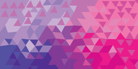 Abstract Low Poly Background Pink Purple Triangles Geometric Pattern