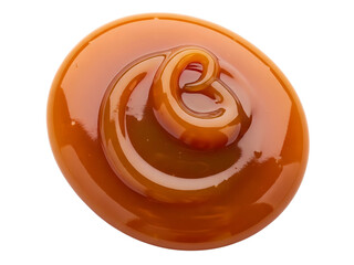 Melted Caramel Transparent Background Sweet Dessert Sauce Concept