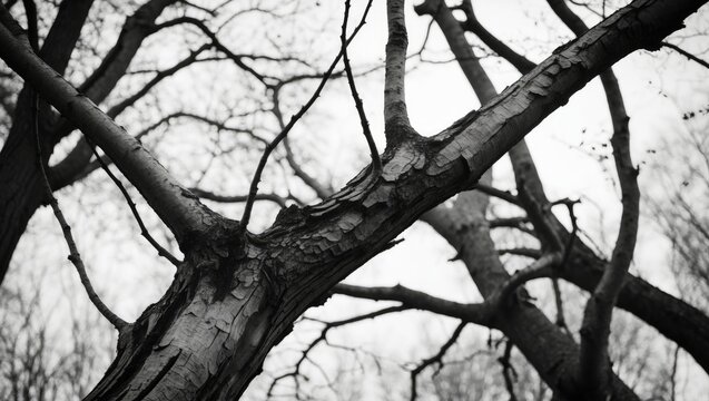 A woody extension stemming from the main trunk of a plant, often called a ramus in botany.
