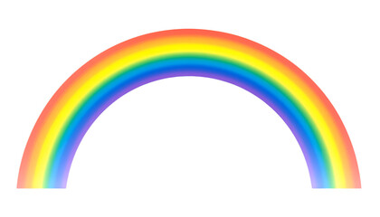 Rainbow Arch: A vibrant rainbow arcing across a clear sky, radiating hope, positivity, and the beauty of nature's colorful display.