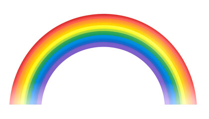 Obraz premium Arc of Colors: A vibrant, symmetrical rainbow arches gracefully, a symbol of hope and beauty, a spectacle of spectral brilliance