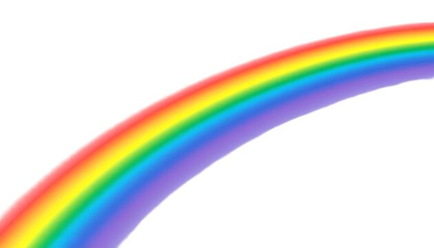 Rainbow Arch: A vibrant arc of colors stretches across the sky, symbolizing hope, diversity, and the beauty of nature in a bright and cheerful illustration.