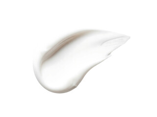 White Cosmetic Cream Texture Lotion Smear Transparent Background Skincare Beauty Product Concept