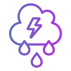 Obraz premium rain Gradient icon