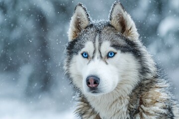 Obraz premium beautiful dog, portrait, realistic picture of cute animal