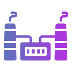 Obraz premium geothermal energy Gradient icon
