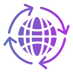 globe Gradient icon