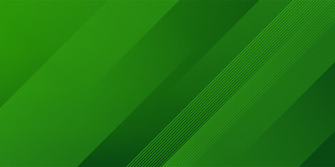 Obraz premium Abstract green sporty background template vector with shiny lines and lights. Green background with strong pattern design.Eps10 vector