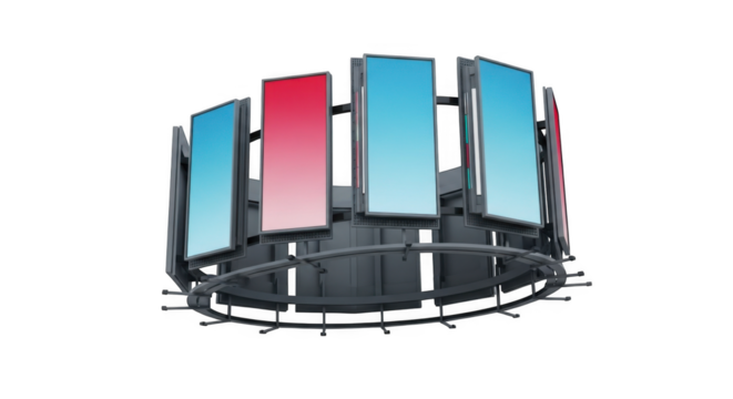 PNG Ad Display Mockup Creative Design For Marketing Material