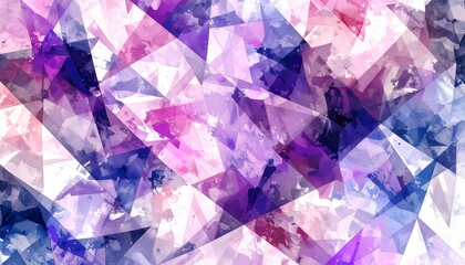 透明感と彩りが広がる幾何学アート背景4