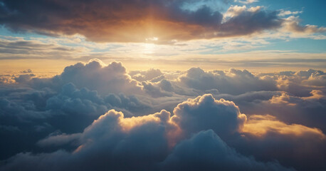 blue sky with clouds