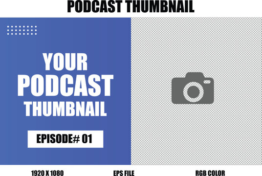 Podcast YouTube Thumbnail Design for Talk Shows, Interviews, and Audio Content