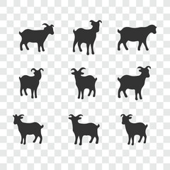 Cute facial expression icon of the sheep