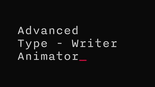 Typewriter Advanced Text Animator | Custom Style And animation With Customizable Controls