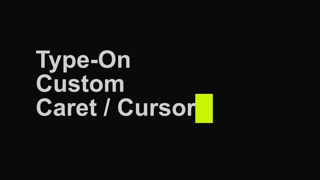 Typewriter Custom Cursor Text Animator | Custom Style And animation With Customizable Controls